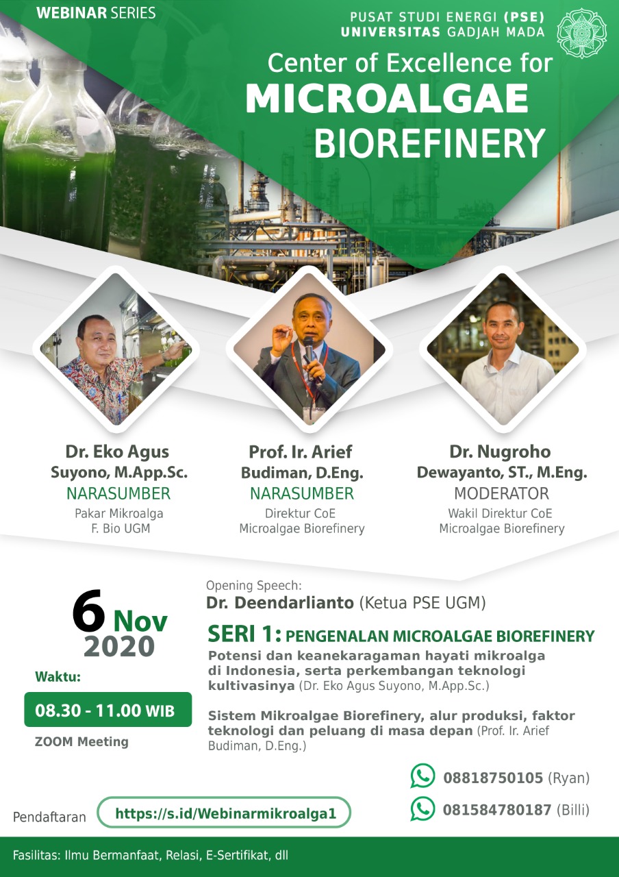 Rangkaian Webinar Microalgae Biorefinery – PUIPT Microalgae Biorefinery ...